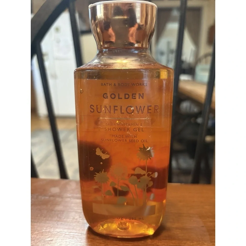 Bath & Body Works Golden Sunflower Shower Gel 10 oz Aloe Vitamin E Sunflower Oil